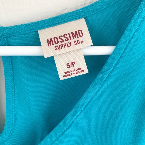 Blue Spring Dress with Pockets - Picture 4 of 8